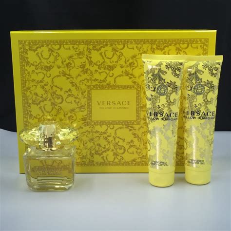 versace yellow diamond marshalls gift set|versace yellow diamond body wash.